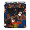 Australia Aboriginal Bedding Set - Australian Boomerang and Snake Indigenous Art