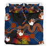 Australia Aboriginal Bedding Set - Australian Boomerang and Snake Indigenous Art