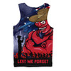 Melbourne Men Singlet ANZAC Inspired Football Fan Memorial Design