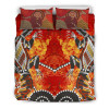 Australia Aboriginal Bedding Set Crocodile, Kangaroo Dot Painting Art