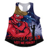 Melbourne Women Racerback Singlet ANZAC Inspired Football Fan Memorial Design