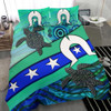 Australia Bedding Set - Torres Strait Flag And Turtle