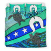 Australia Bedding Set - Torres Strait Flag And Turtle