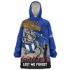 North Melbourne Snug Hoodie ANZAC Inspired Football Fan Memorial Design