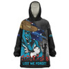 Port Adelaide Snug Hoodie ANZAC Inspired Football Fan Memorial Design