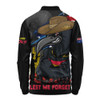 Adelaide Crows Long Sleeve Polo Shirt ANZAC Inspired Football Fan Memorial Design
