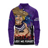 Fremantle Long Sleeve Polo Shirt ANZAC Inspired Football Fan Memorial Design