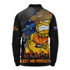 GWS GIANTS Long Sleeve Polo Shirt ANZAC Inspired Football Fan Memorial Design