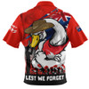 Sydney Swans Zip Polo Shirt ANZAC Inspired Football Fan Memorial Design