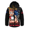 St Kilda Hooded Padded Jacket ANZAC Inspired Football Fan Memorial Design