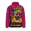 Brisbane Lions Padded Jacket ANZAC Inspired Football Fan Memorial Design