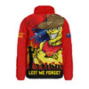 Gold Coast SUNS Padded Jacket ANZAC Inspired Football Fan Memorial Design