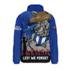 North Melbourne Padded Jacket ANZAC Inspired Football Fan Memorial Design