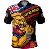 Brisbane Lions Polo Shirt Lest We Forget Eternal Honor