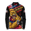 Brisbane Lions Long Sleeve Polo Shirt Lest We Forget Eternal Honor