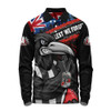 Collingwood Long Sleeve Polo Shirt Lest We Forget Eternal Honor