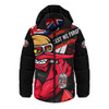 Essendon Hooded Padded Jacket Lest We Forget Eternal Honor