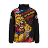Brisbane Lions Padded Jacket Lest We Forget Eternal Honor