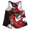 St. George Illawarra Dragons Women Racerback Singlet Anzac Remembrance Of The Fallen