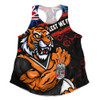 Wests Tigers Women Racerback Singlet Anzac Remembrance Of The Fallen