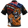Wests Tigers Zip Polo Shirt Anzac Remembrance Of The Fallen