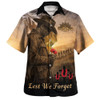 Australia Hawaiian Shirt Anzac Day At Dawn We Remember