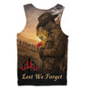 Australia Men Singlet Anzac Day At Dawn We Remember