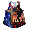 Australia Women Racerback Singlet Lest We Forget Remembrance