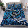 Australia Aboriginal Bedding Set - Aboriginal Dot Art Painting Ver 9