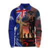 Australia Long Sleeve Polo Shirt Lest We Forget Remembrance