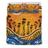 Australia Aboriginal Bedding Set - Boab Tree Dot Painting Art Vero2