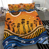 Australia Aboriginal Bedding Set - Boab Tree Dot Painting Art Vero2