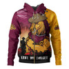 Brisbane Broncos Hoodie Anzac Day Lest We Forget Silent Dawn
