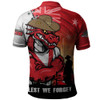 St. George Illawarra Dragons Polo Shirt Anzac Day Lest We Forget Silent Dawn