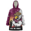 Manly Warringah Sea Eagles Snug Hoodie Anzac Day Lest We Forget Silent Dawn