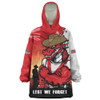 St. George Illawarra Dragons Snug Hoodie Anzac Day Lest We Forget Silent Dawn