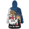 Sydney Roosters Snug Hoodie Anzac Day Lest We Forget Silent Dawn
