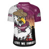 Manly Warringah Sea Eagles Rugby Jersey Anzac Day Lest We Forget Silent Dawn