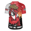 St. George Illawarra Dragons Rugby Jersey Anzac Day Lest We Forget Silent Dawn