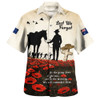 Australia Hawaiian Shirt Lest We Forget Light Horse Dawn Field