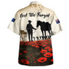 Australia Hawaiian Shirt Lest We Forget Light Horse Dawn Field