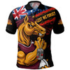 Brisbane Broncos Polo Shirt Anzac Remembrance Of The Fallen