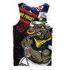 North Queensland Cowboys Men Singlet Anzac Remembrance Of The Fallen