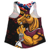 Brisbane Broncos Women Racerback Singlet Anzac Remembrance Of The Fallen