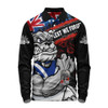 Canterbury-Bankstown Bulldogs Long Sleeve Polo Shirt Anzac Remembrance Of The Fallen