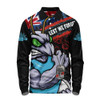 New South Wales Blues Long Sleeve Polo Shirt Anzac Remembrance Of The Fallen