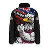 Manly Warringah Sea Eagles Padded Jacket Anzac Remembrance Of The Fallen