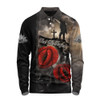 Australia Long Sleeve Polo Shirt Lest We Forget In Sacred Remembrance