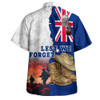 Australia Hawaiian Shirt Two Sides Of Service Anzac Day Remembrance