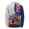 Australia Long Sleeve Polo Shirt Two Sides Of Service Anzac Day Remembrance